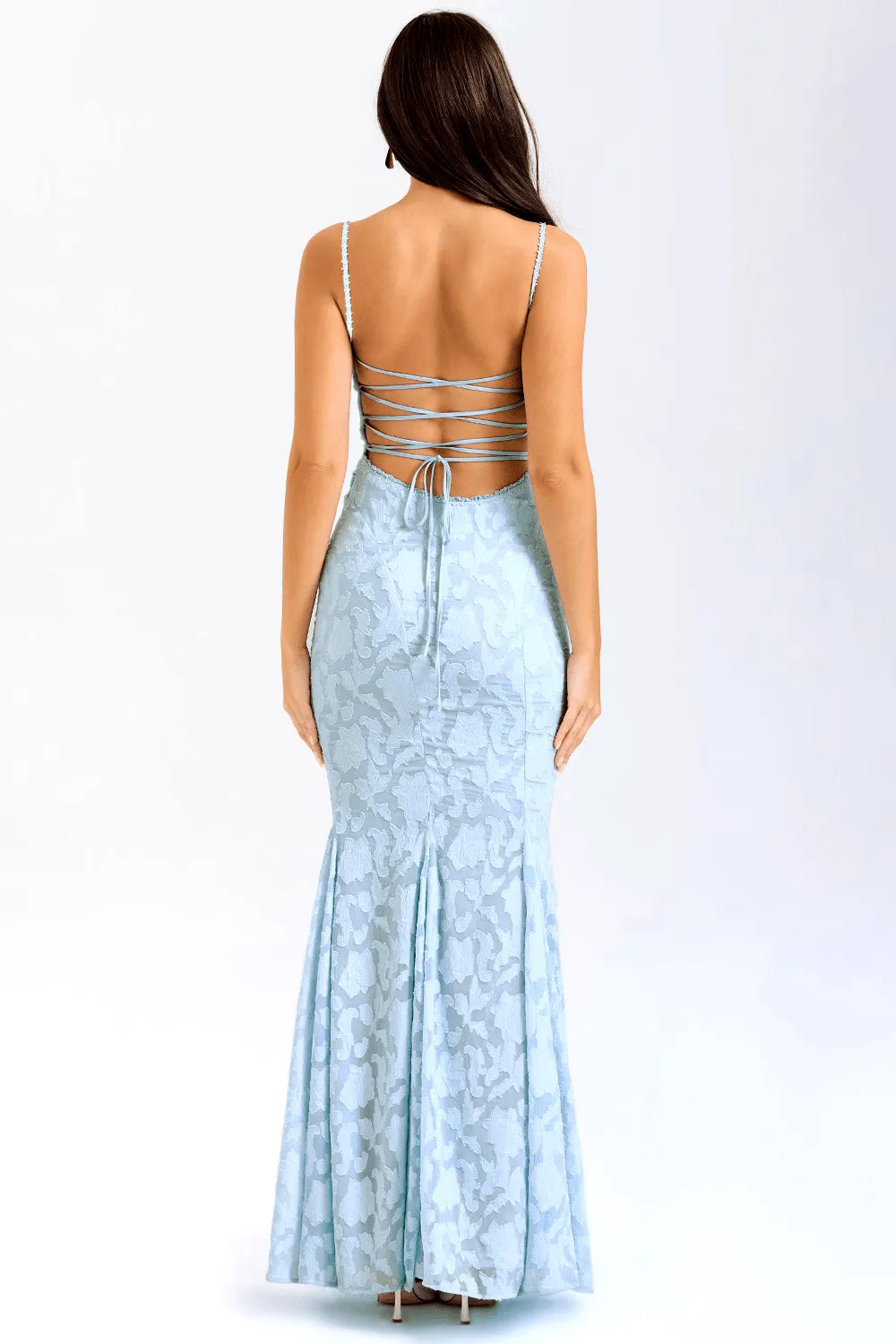 Vestido Azul-sereno Midi Bruma Celeste