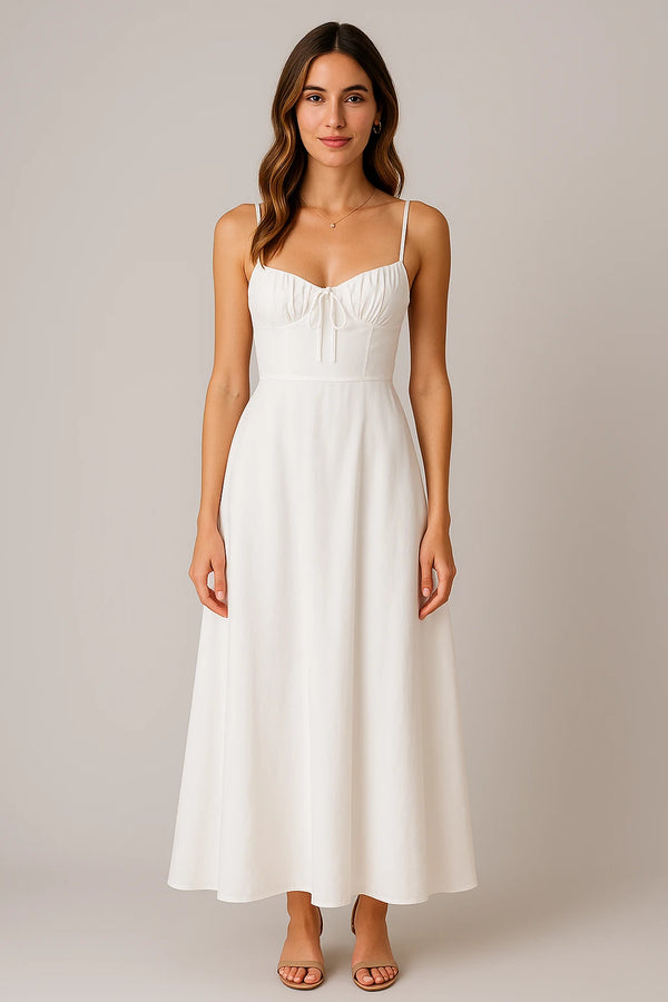 Vestido Longo Branco Lumen Serena