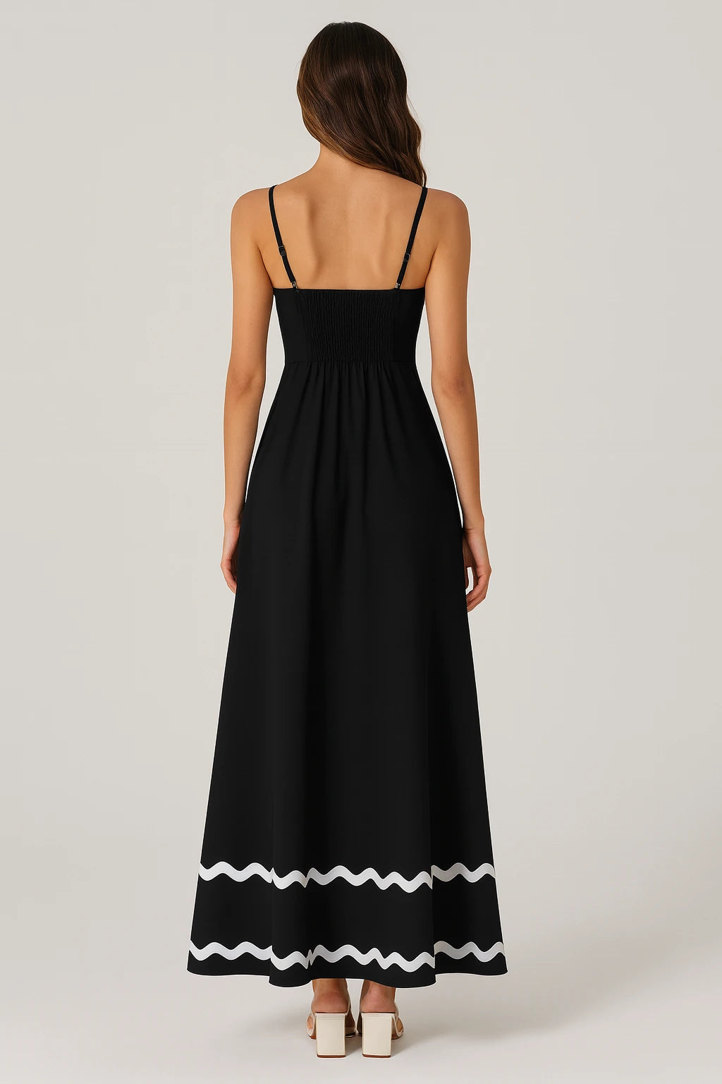 Vestido Longo Preto Noir Riviera