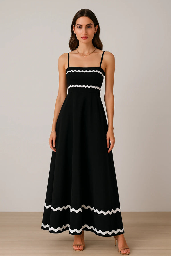 Vestido Longo Preto Noir Riviera