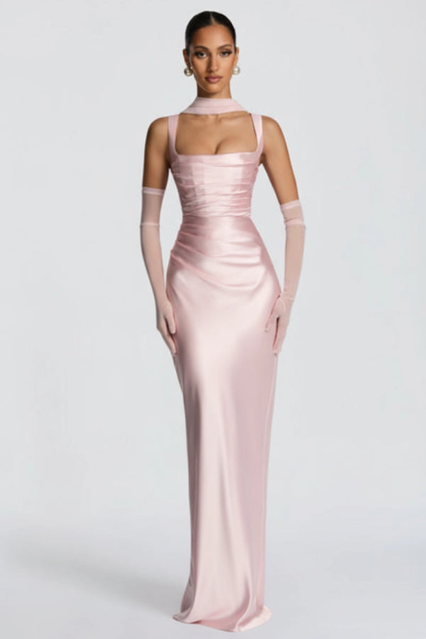 Vestido Longo Midnight Rosa