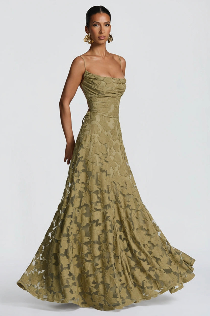 Vestido Longo Cerejeira Verde