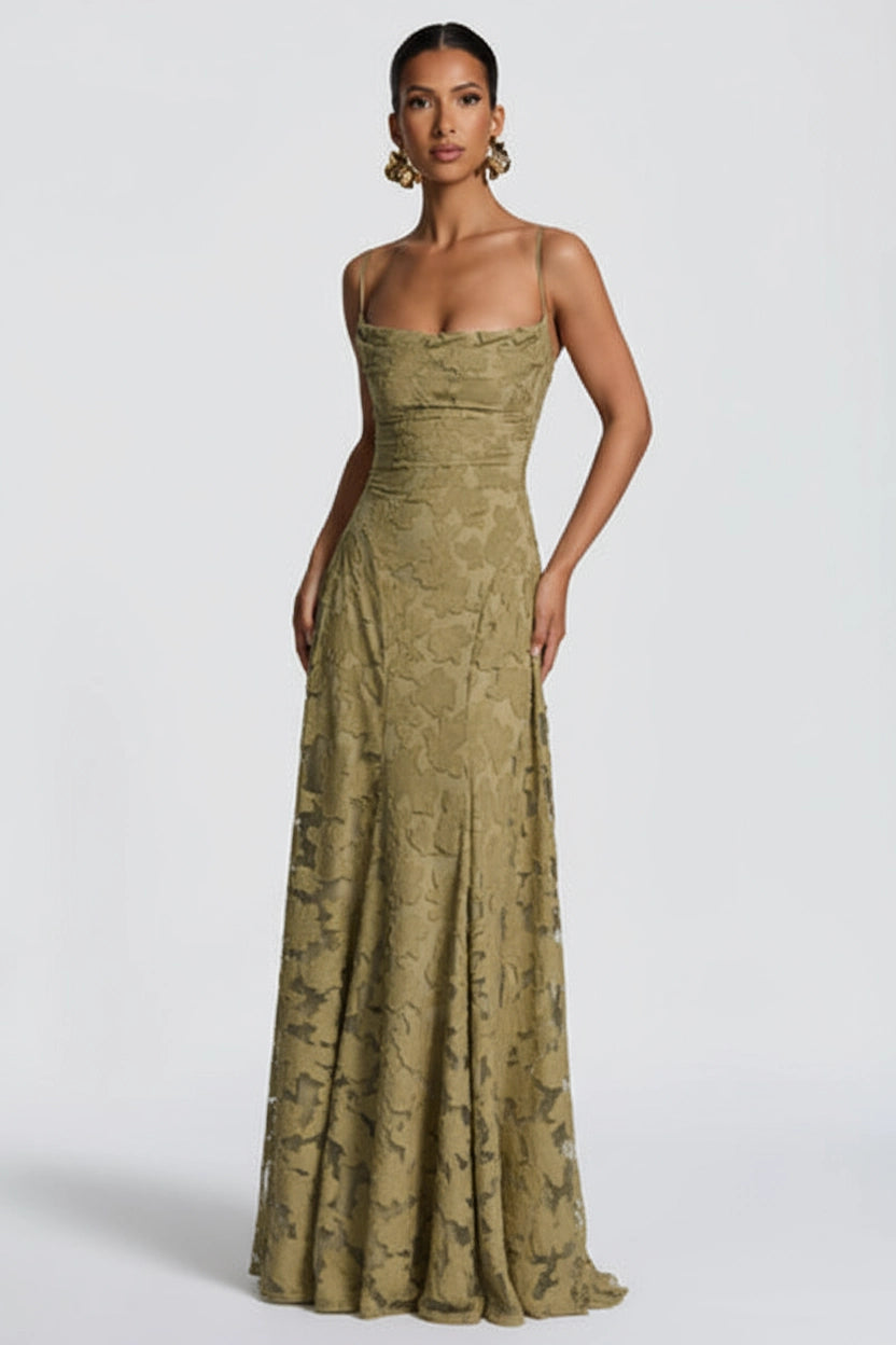 Vestido Longo Cerejeira Verde