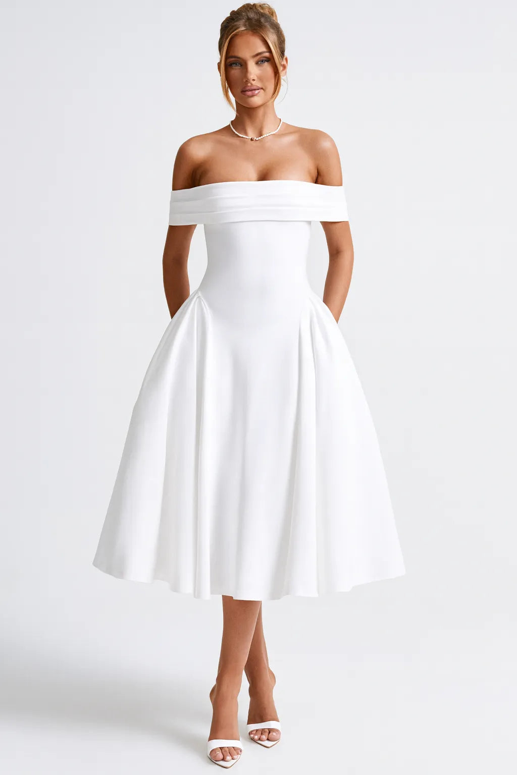 Vestido Midi Branco Valentina