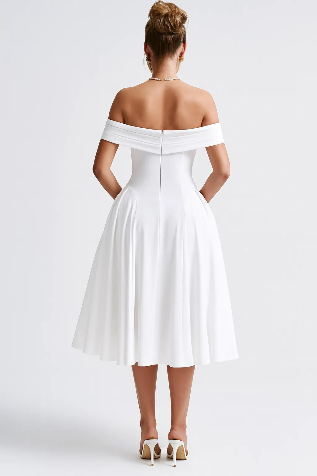 Vestido Midi Branco Valentina