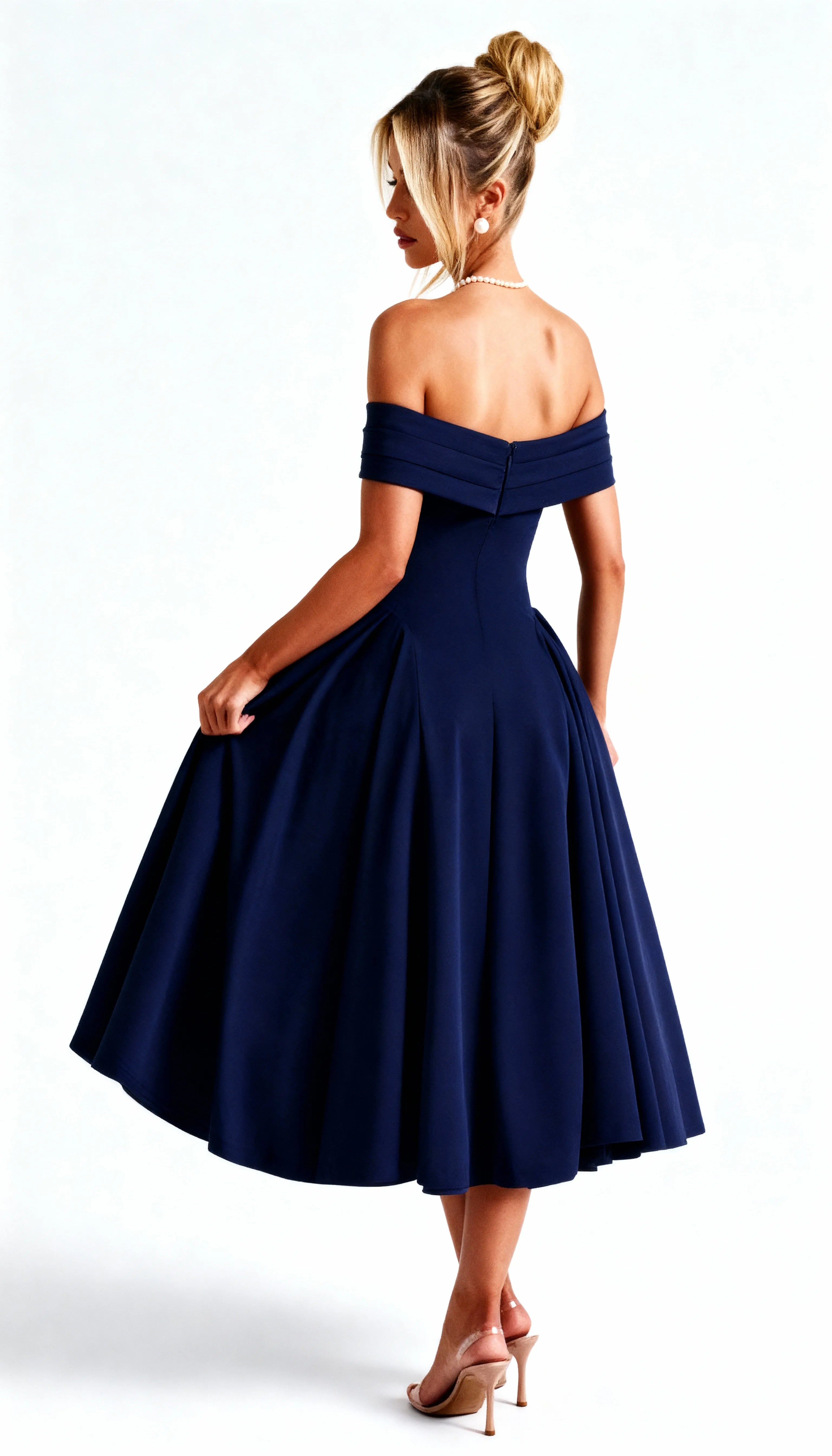 Vestido Midi Azul Valentina