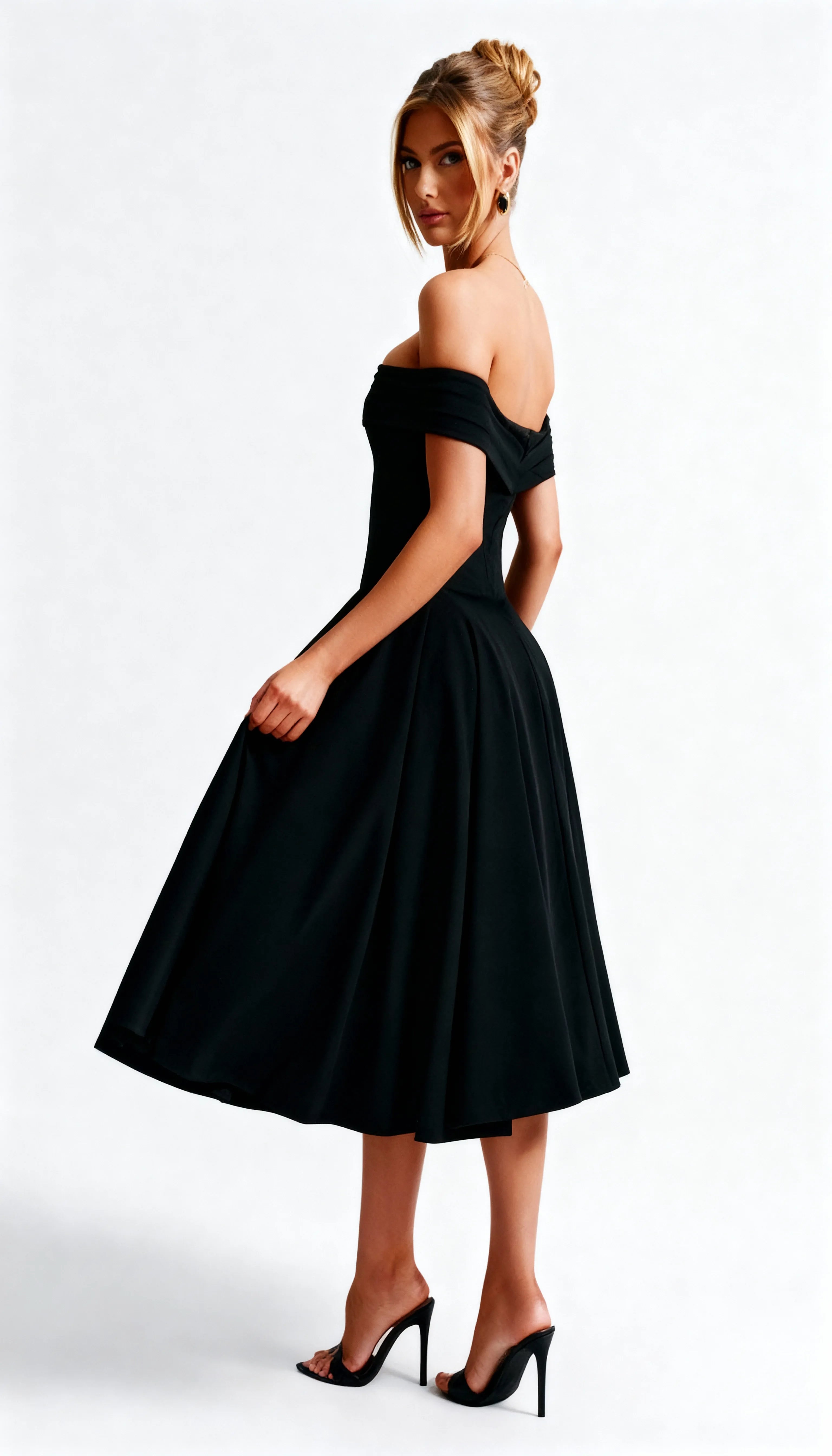 Vestido Midi Preto Valentina