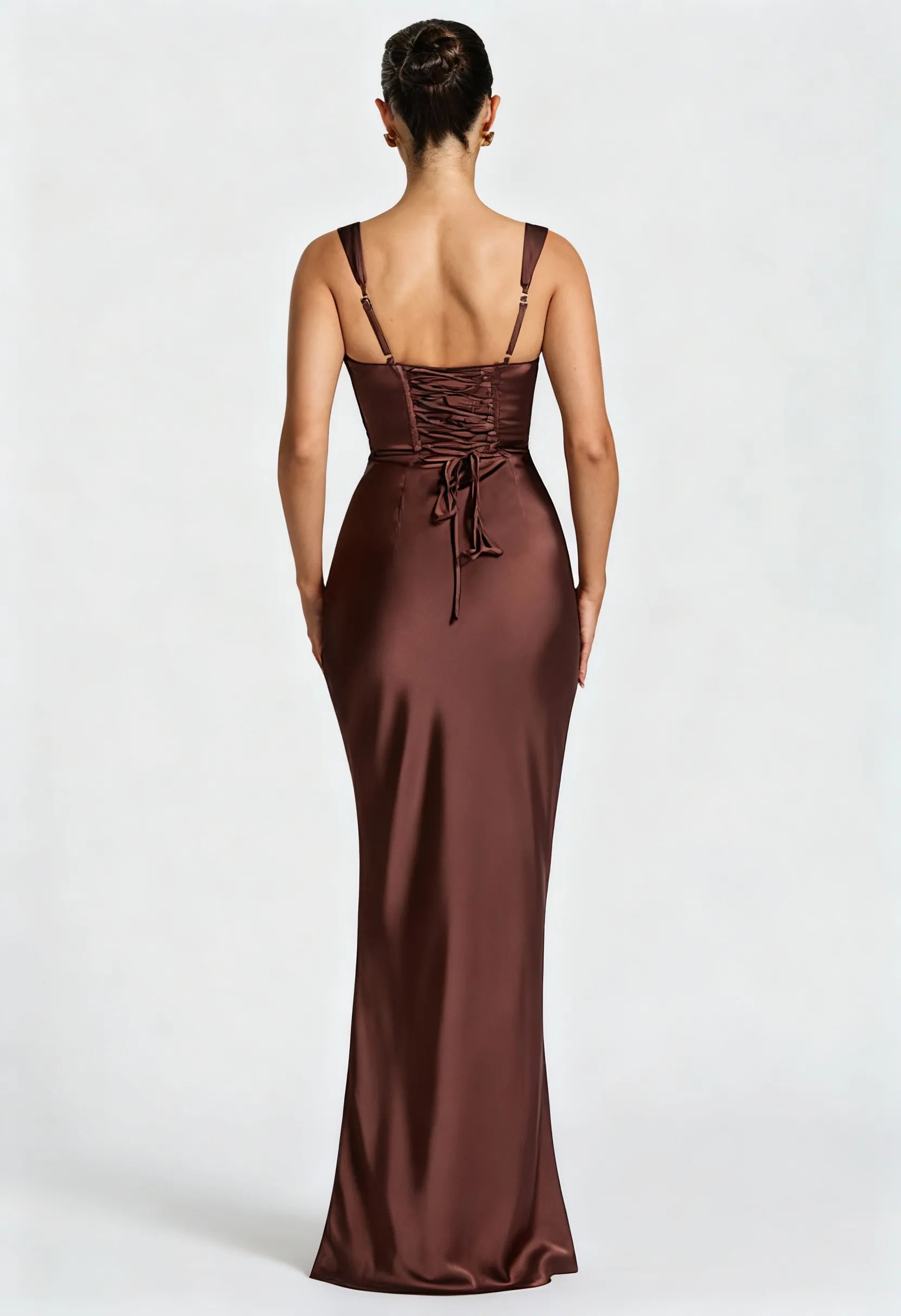 Vestido Longo Midnight Marrom