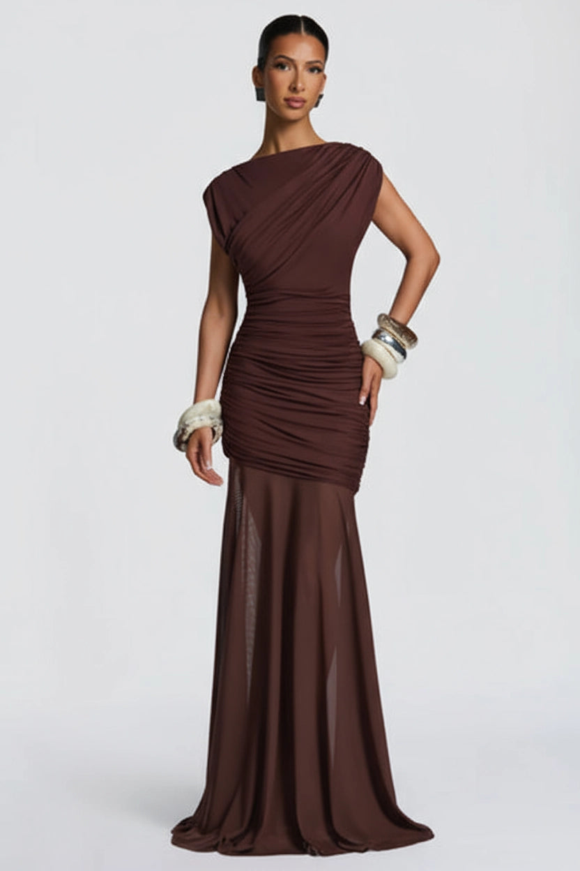 Vestido Longo Olívia Marrom