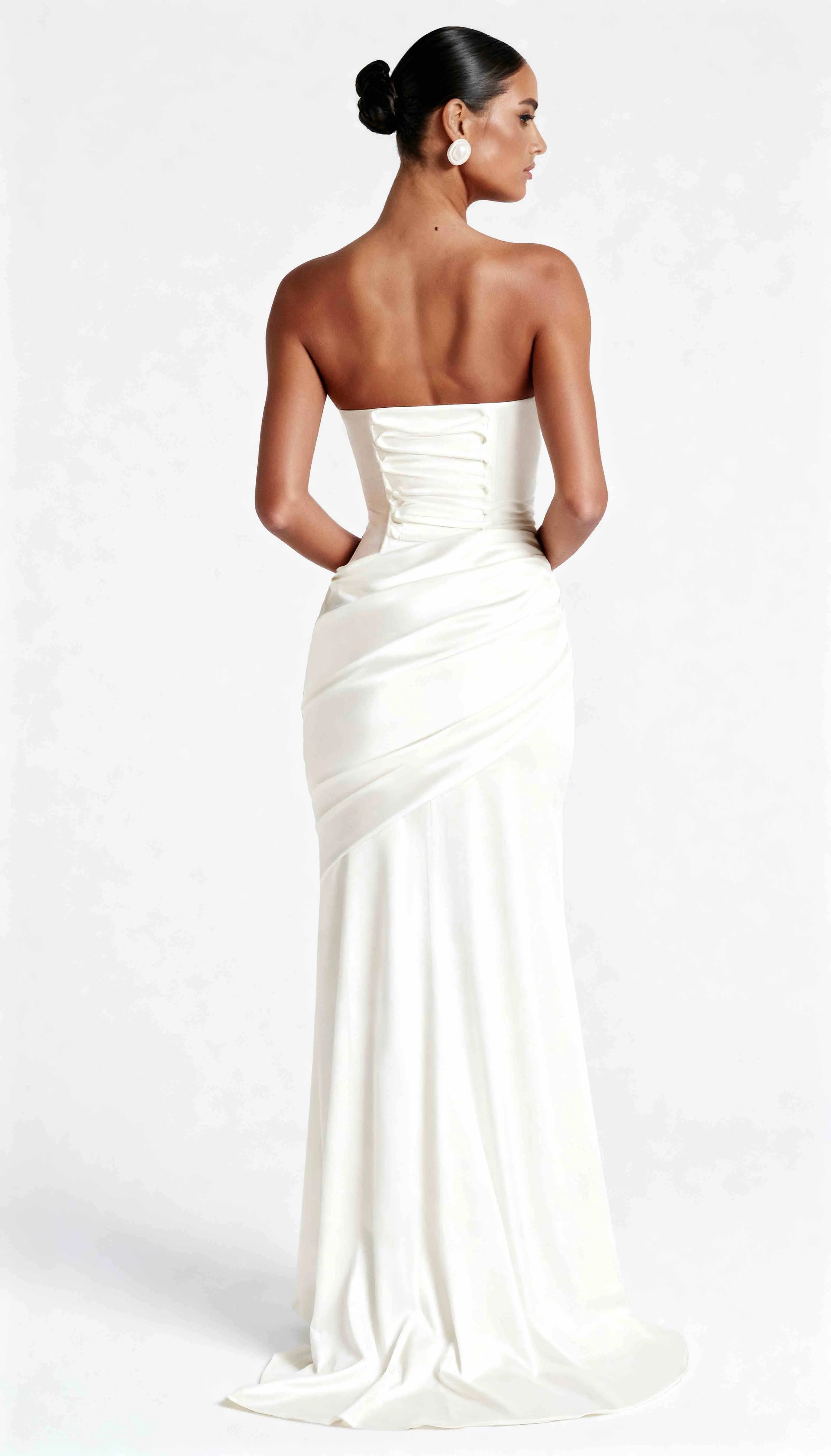 Vestido Longo branco Formal Elegance