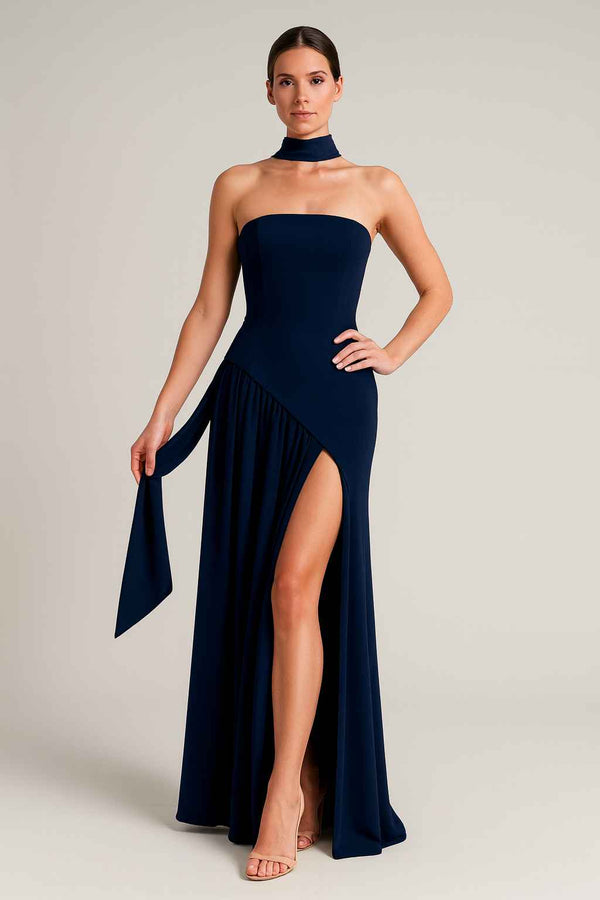 Vestido Longo Azul Safira Soirée - (Últimas unidades)
