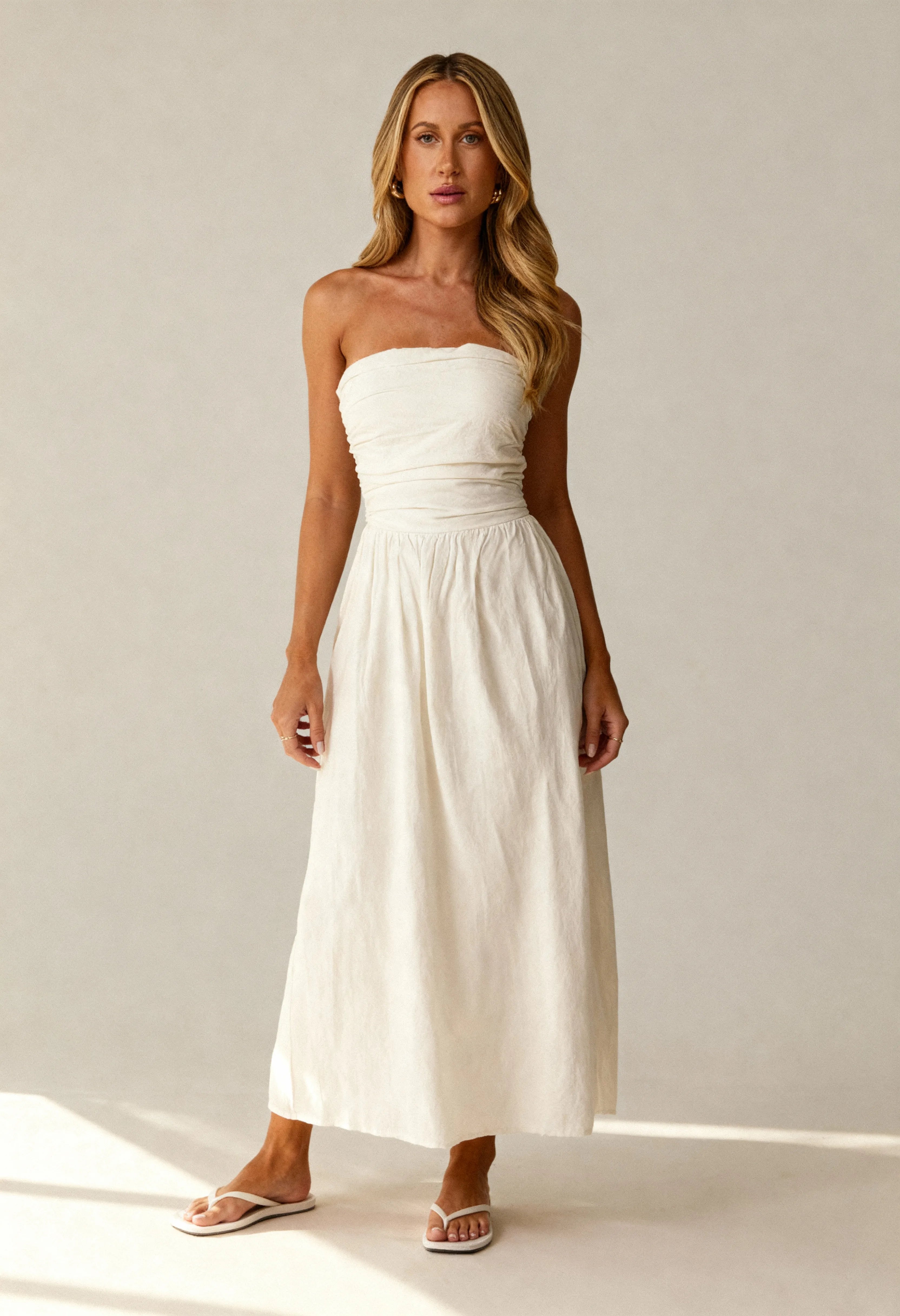 Vestido Longo Branco Luna Verão