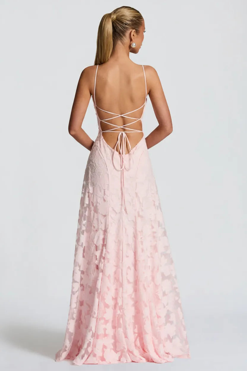 Vestido Longo Cerejeira Rosa