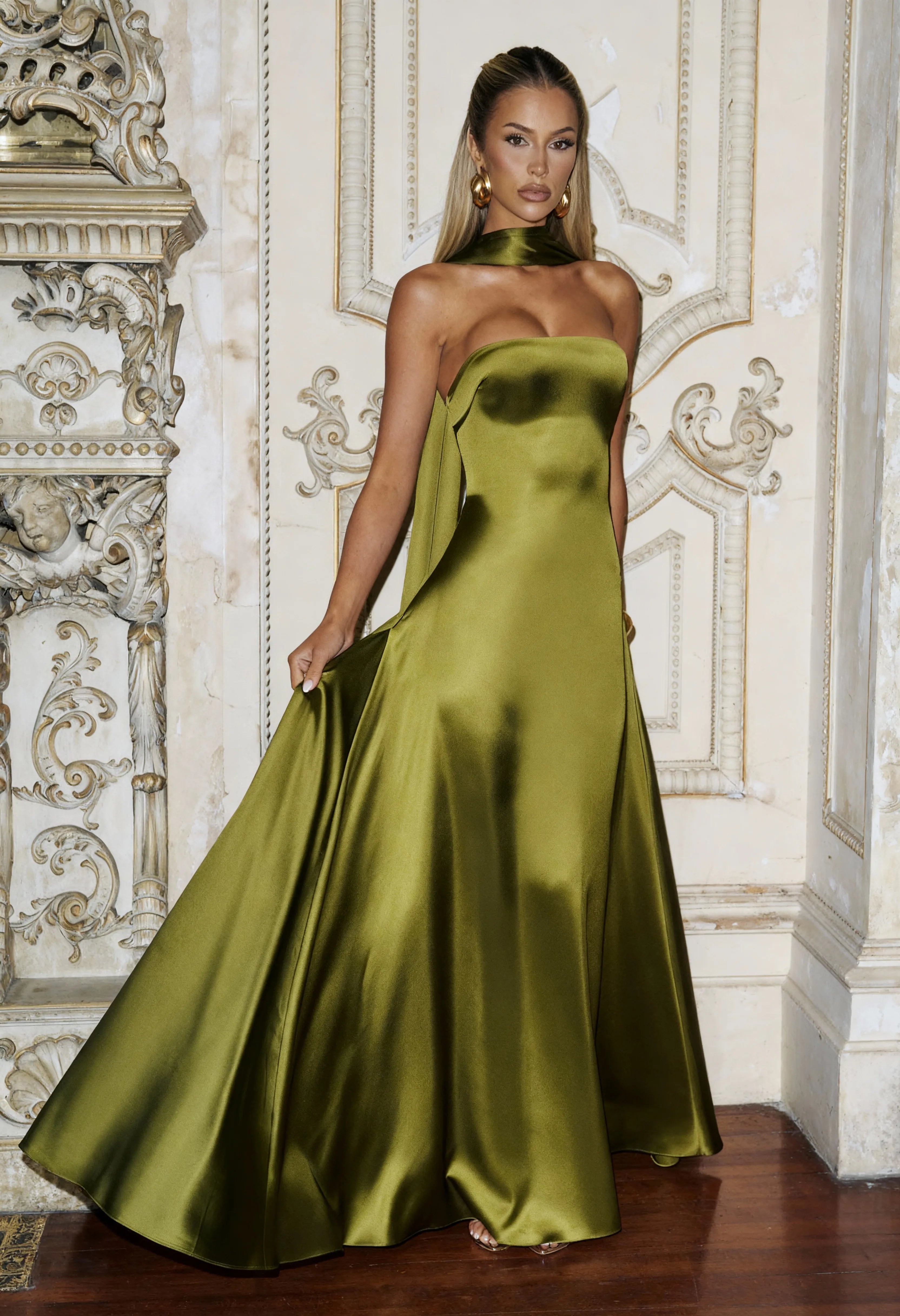 Vestido Longo Verde Divine Atemporal