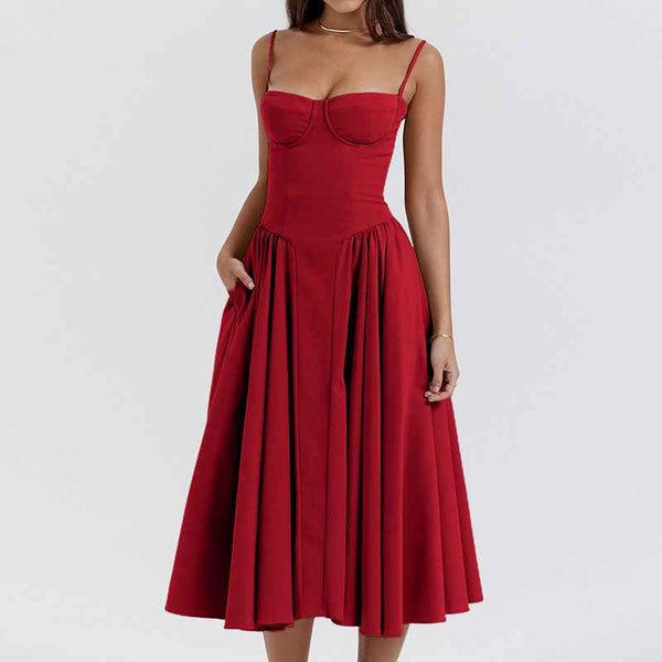 Vestido Midi Carmim Scala